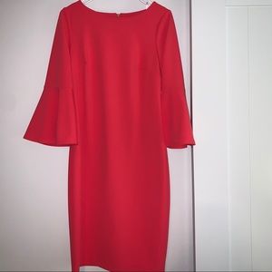 Calvin Klein Sheath Dress with Bell Sleeves